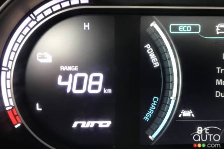 Le Kia Niro EV, indicateur de charge